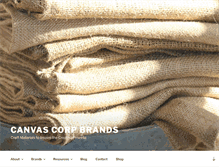 Tablet Screenshot of canvascorpbrands.com